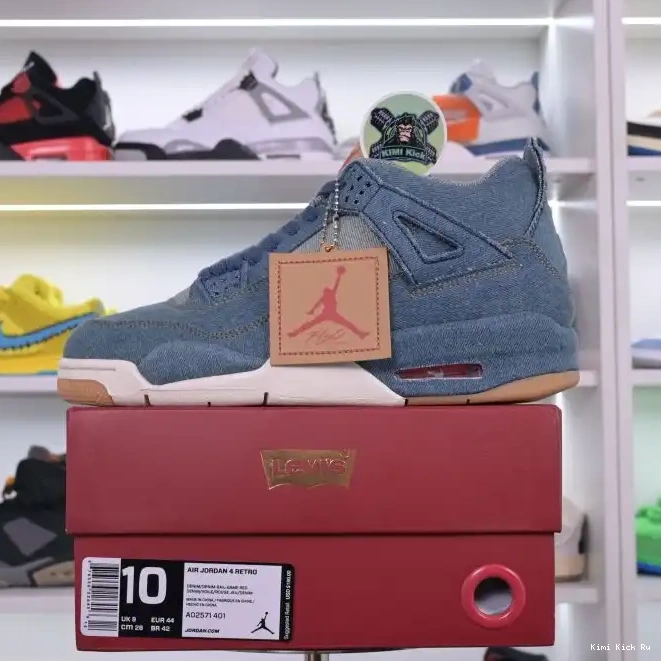 Air 4 Kimikick levis retro Jordan Jordan denim 0730
